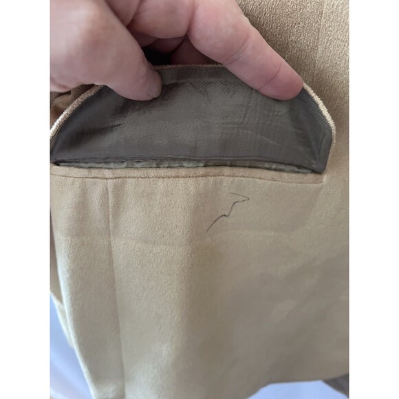 Kasper Men's Blazer 41 Tall Camel 3 Button Sport Coat Microfiber - Picture 4 of 6